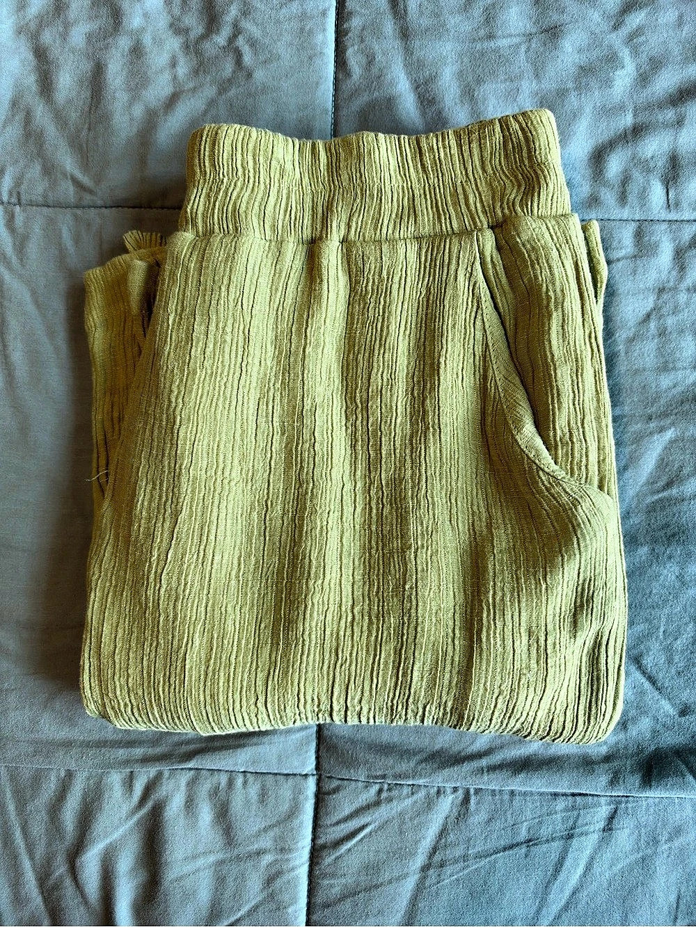 BLU PEPPER- Mid Rise Pants- Peridot